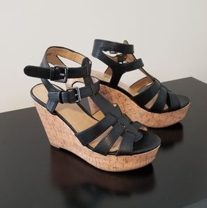 Express Cork Wedge Sandals
